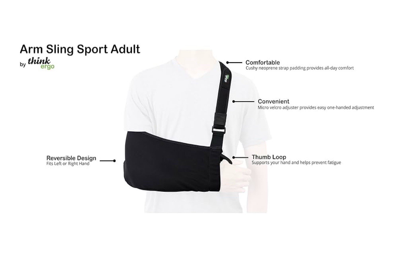 Arm Sling Sport Adult – Lightweight, Medical Sling Arm, Shoulder & Rotator Cuff