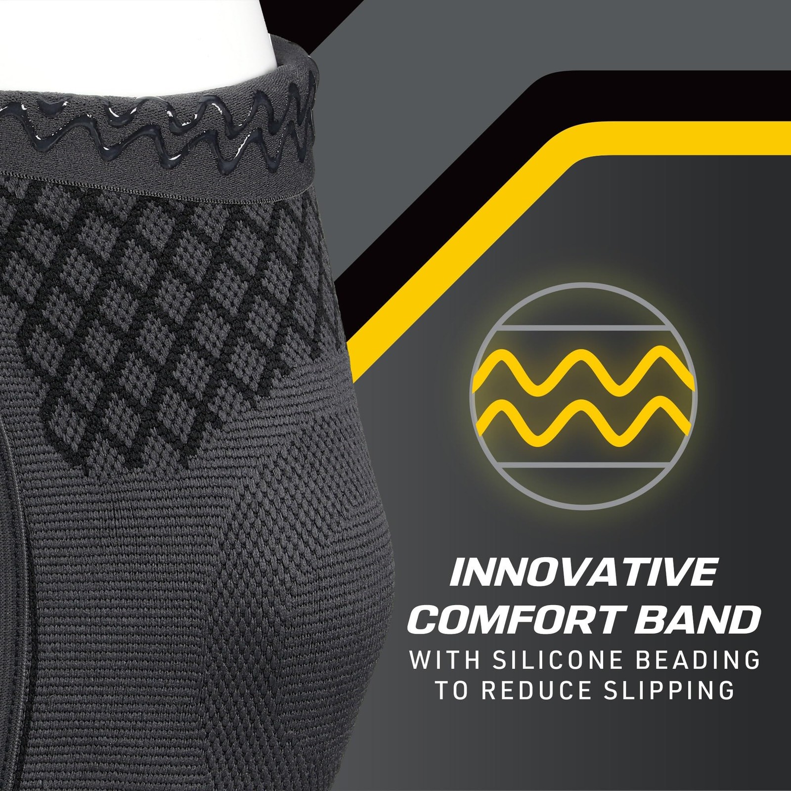 Premium Compression Knee Sleeve with Stabilizers, Removable Stabilizers, Adva…