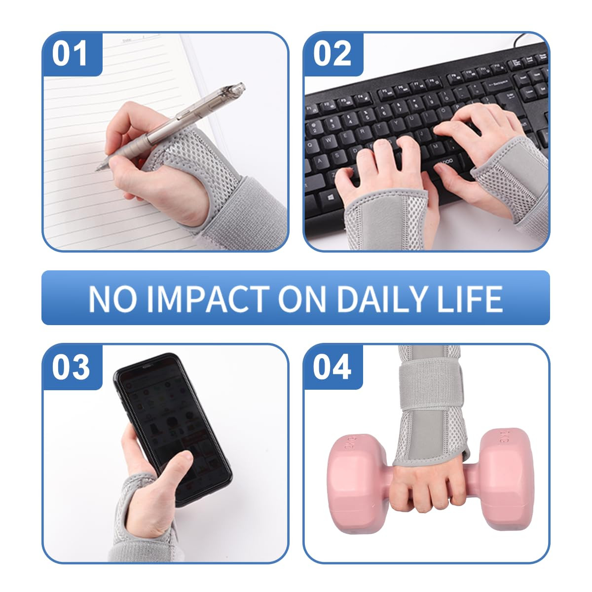 Carpal Tunnel Wrist Brace Night Support with Splints Right Hand, Hand Brace for