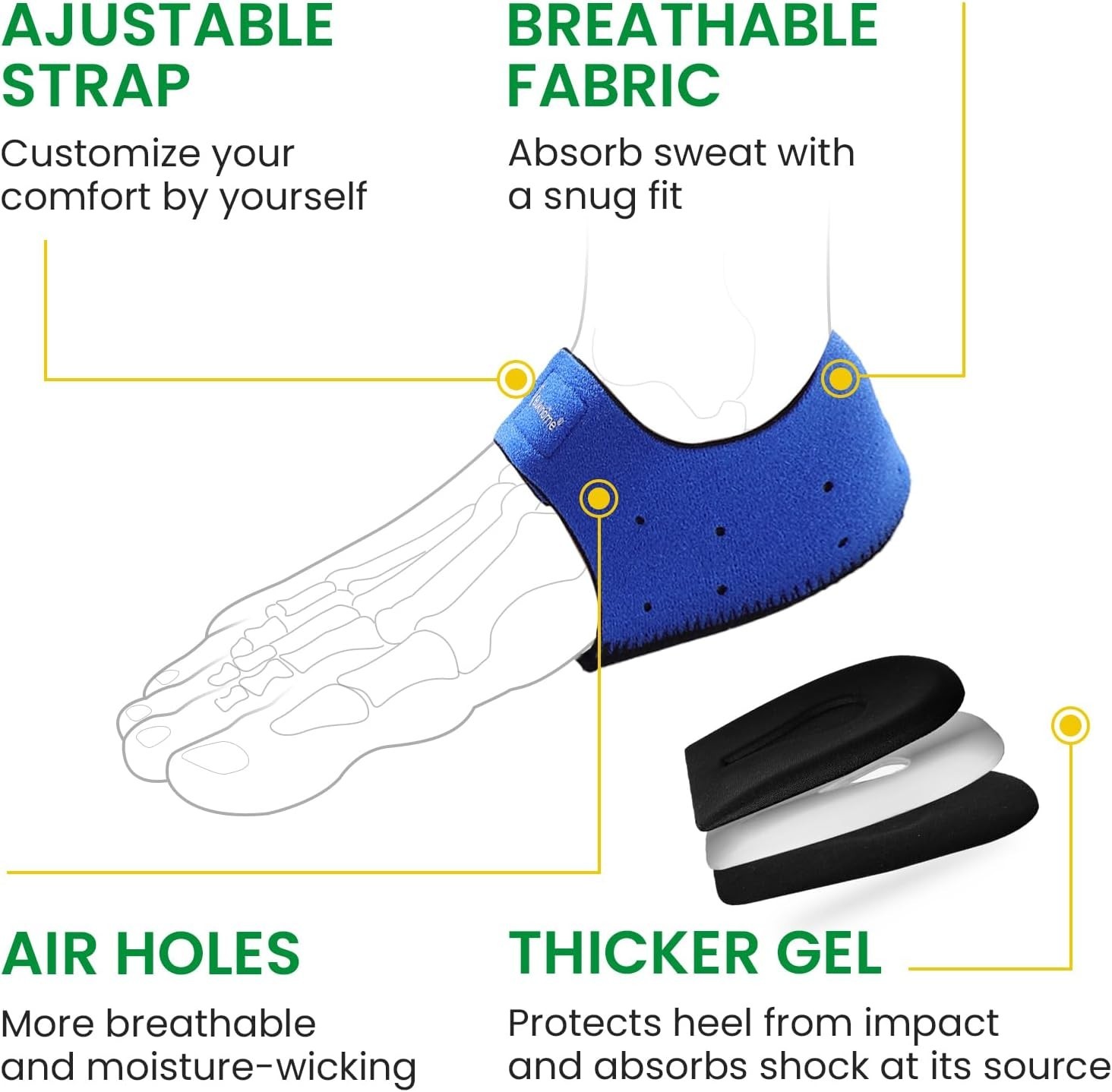 Soft Arch Support Heel Cups – Ultimate Cushioning for Daily Wear and Activity