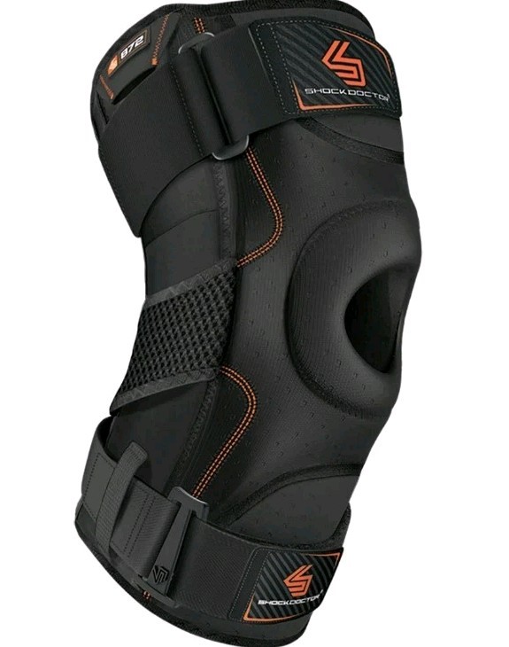 Shock Doctor Knee Support Brace with Dual Hinges – Black Level 3 Size XL
