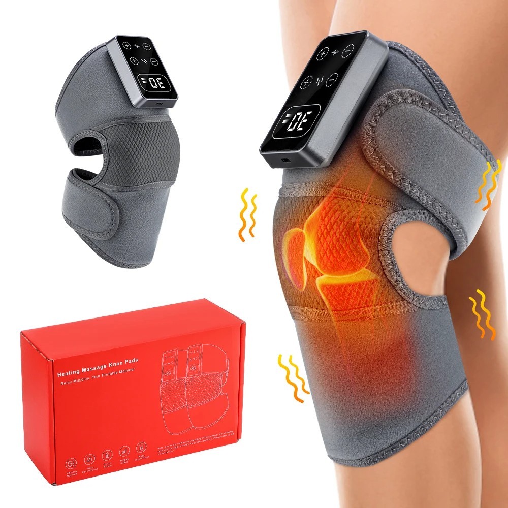 Masajeador de Rodilla Eléctrico Inalámbrico Calor Infrarrojo Vibración Artritis