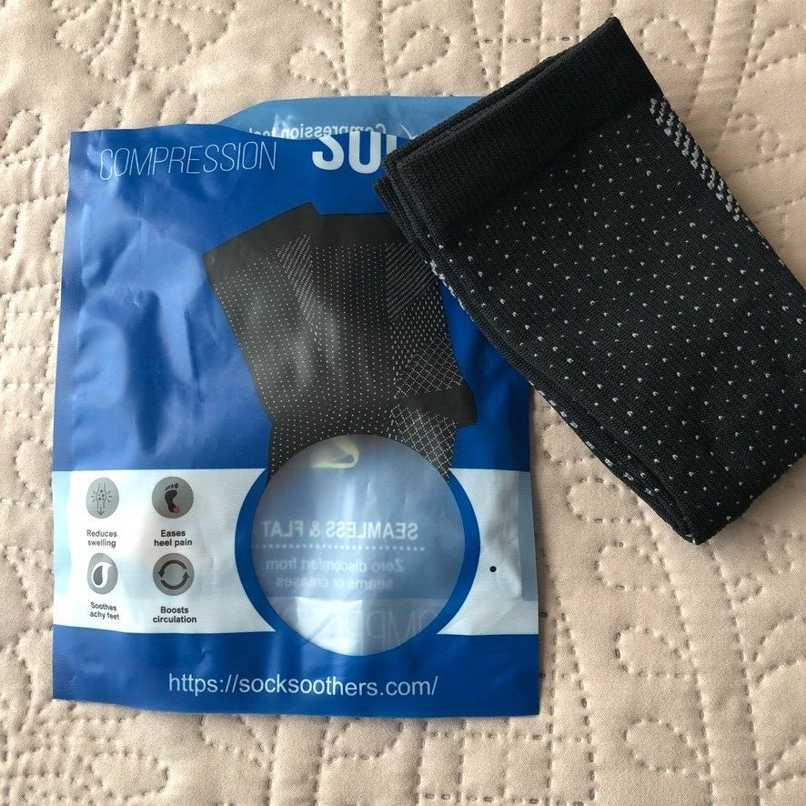 Dr. Sock Black COMPRESSION SOCKS One Size Fits quantity 3, 2 unopened 1 opened