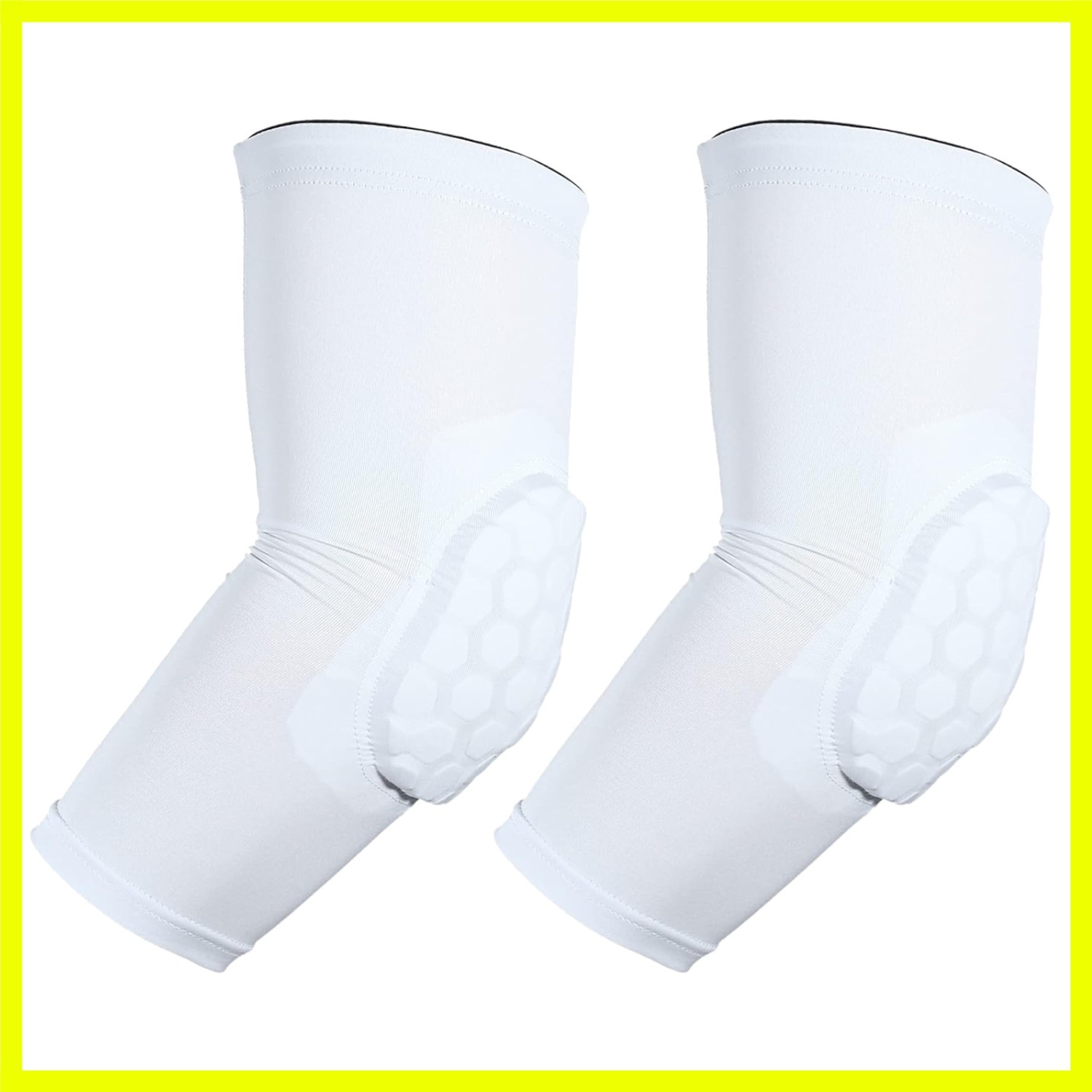 Elbow Brace, White, XL Size, 2pcs | Joint Support, Elbow Protection, Compress…