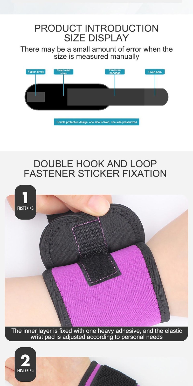 Aolikes 1pcs Wrist Compression Strap and Wrist Brace Sport Wrist Support for Fit