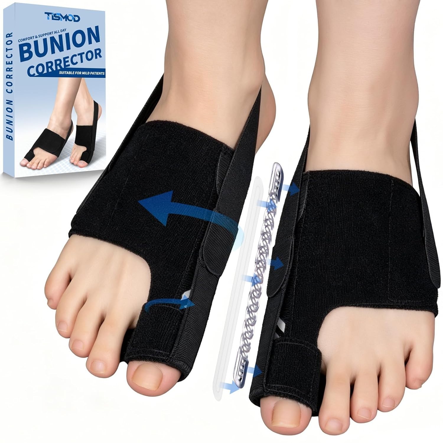 Caretras 2-Pack Bunion Corrector for Women & Men, Orthopedic Bunion Splint for H