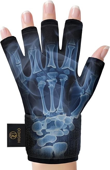 Compression Hand Ice Pack Glove for Arthritis Pain Relief,Adjustable Wrist St…