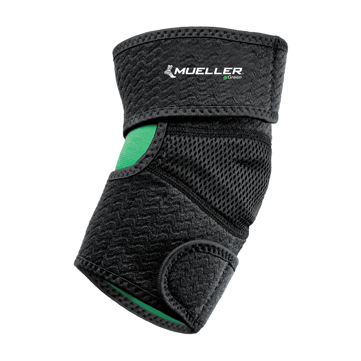 Mueller Green Adjustable Elbow Support: Adjustable Support (Black)