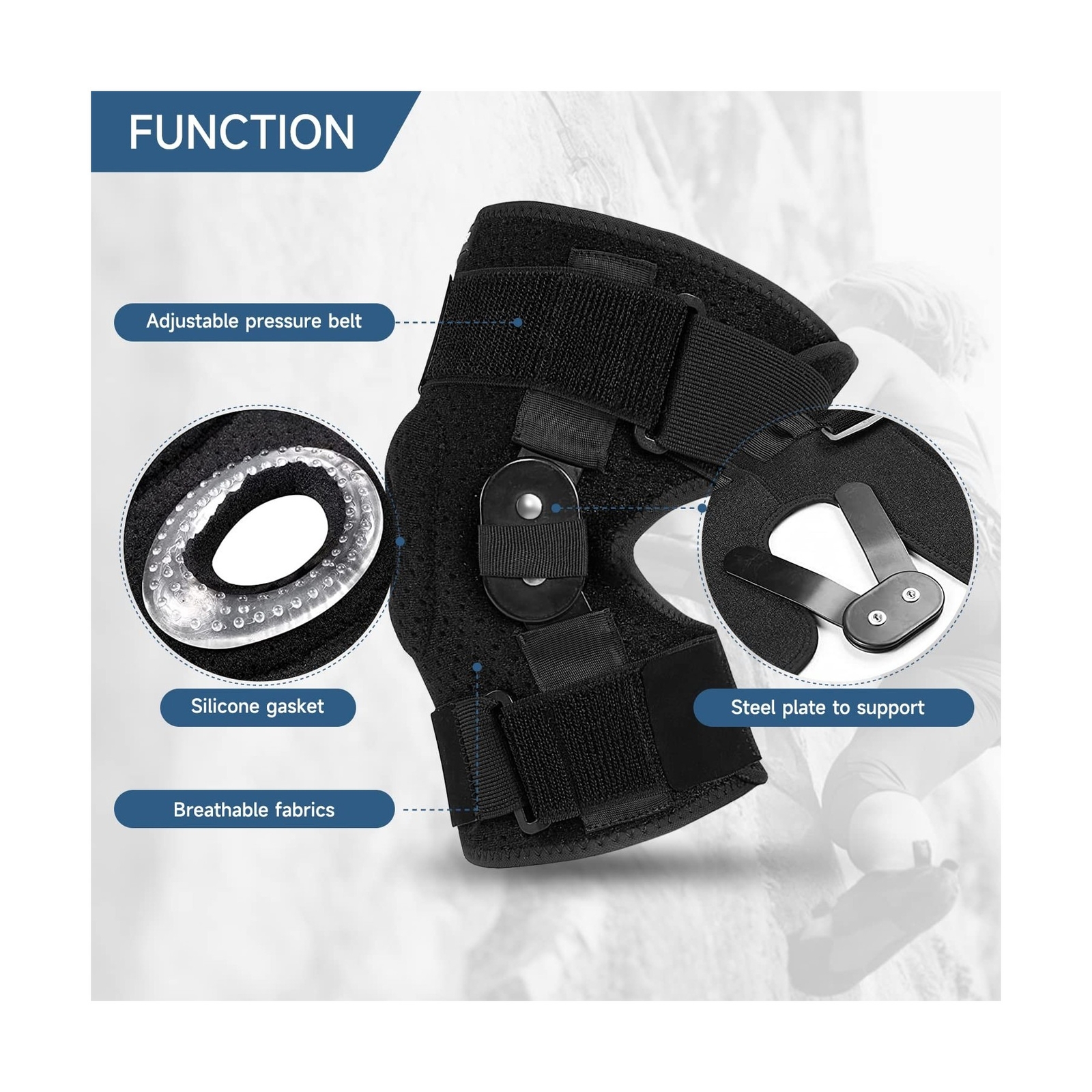 Plus Size Knee Brace XL-8XL,Stable Support of The Decompression Knee, Effecti…