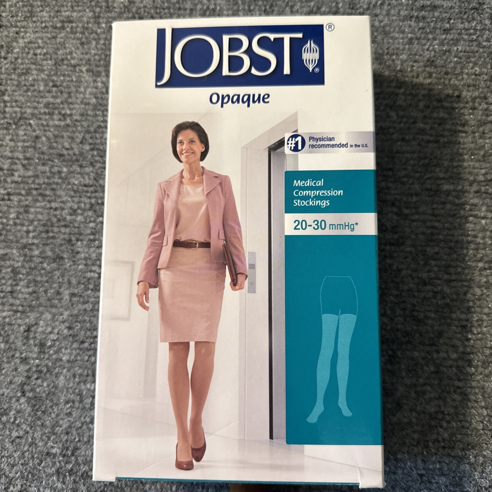 Jobst Women Opaque Compression Thigh Stockings 20-30 mmhg XLarge Petite Support