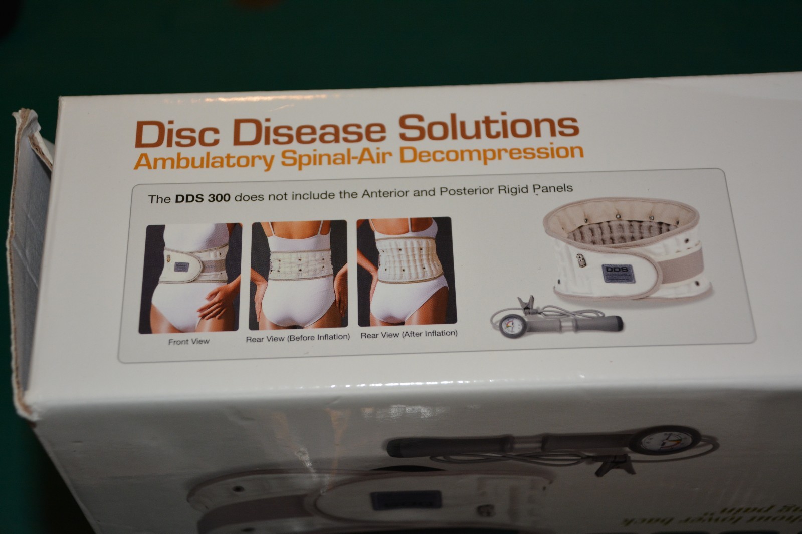 DDS 500 Disc Disease Solutions Back Brace Spinal Air Decompression XXL 2XL