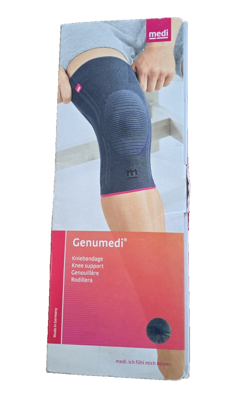 New Medi Genumedi Knee Support Silver Color Size I Item K102201