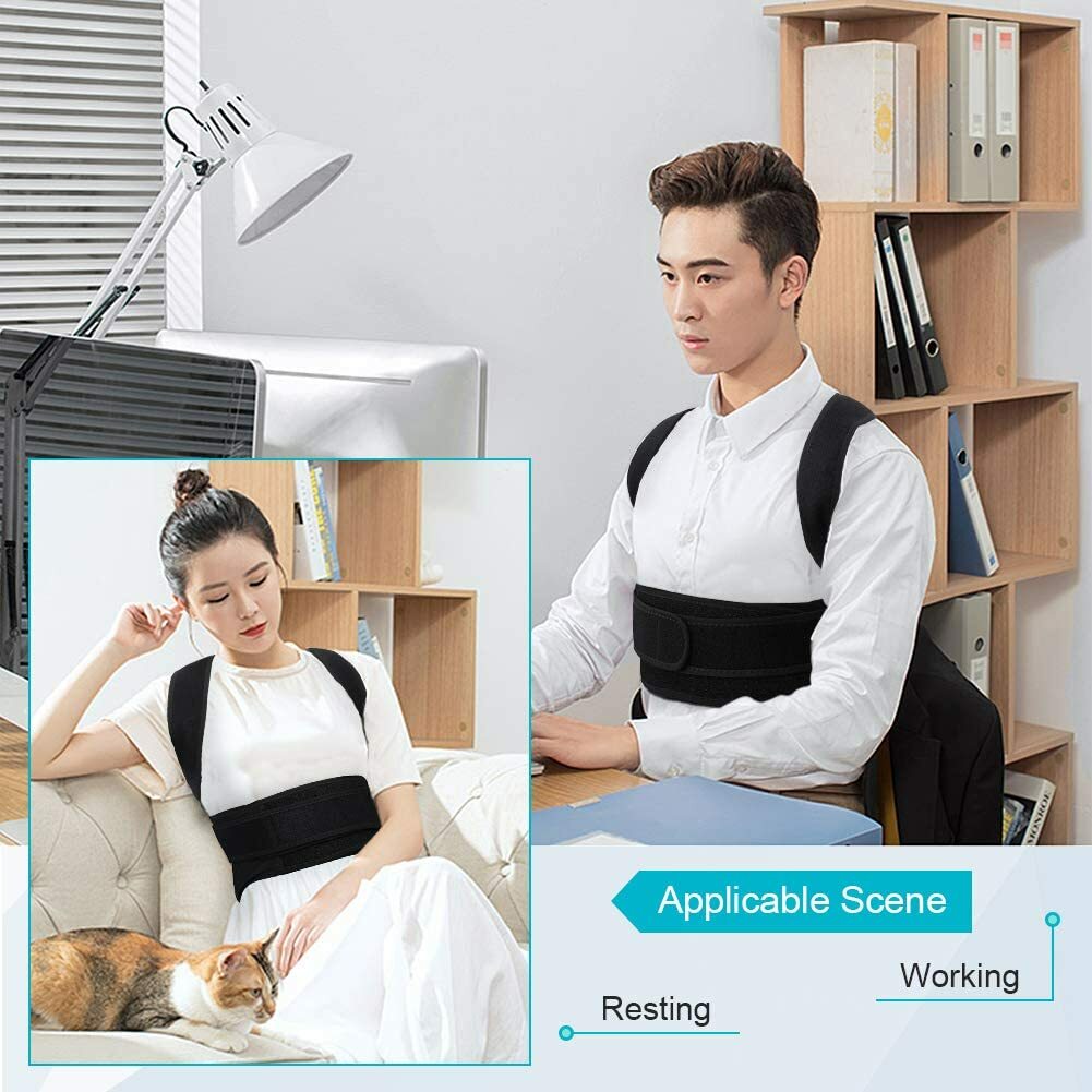 Magnetic Back Posture Corrector Shoulder Straightener Brace Neck Spine Support