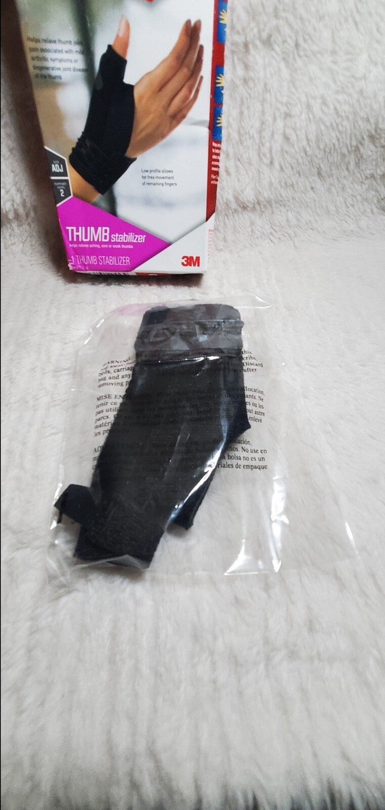 ACE Deluxe Thumb Stabilizer, Adjustable, Black, 1/Pack