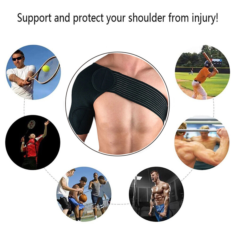 Shoulder Brace Support Rotator Cuff Pain Relief Adjustable Belt Sprains Wrap