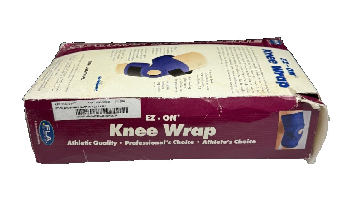 EZ-ON Wrap Knee Support / Brace Sports Neoprene Universal As Shown