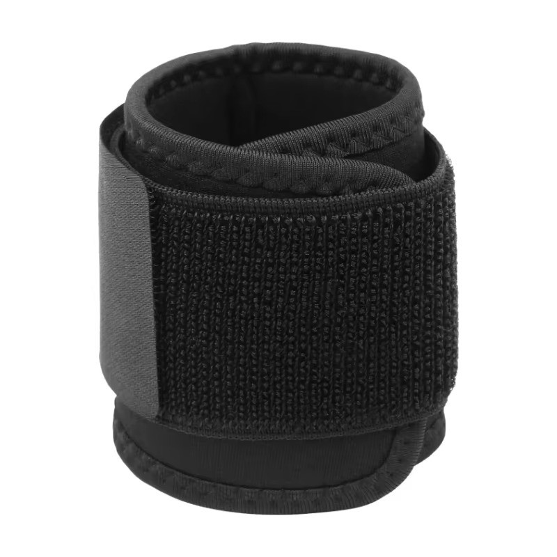 Black 2PC Fitness Wrist Straps Adjustable Strength Support Gym Wrap Brace Band