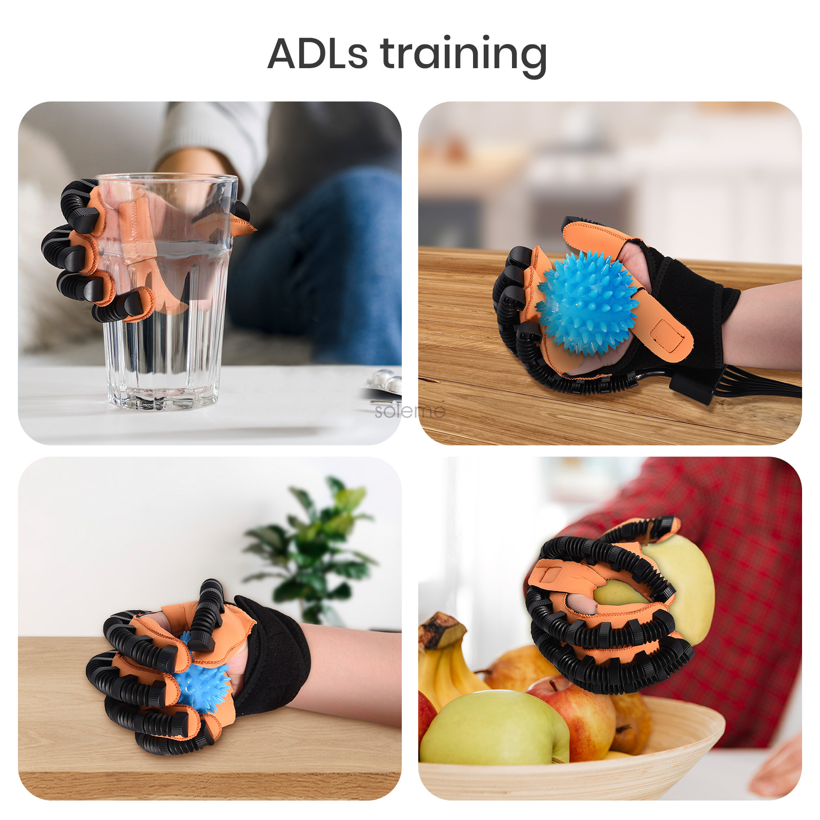 For Finger Hemiplegia Recovery Trainer Hand Function Rehabilitation Robot Gloves