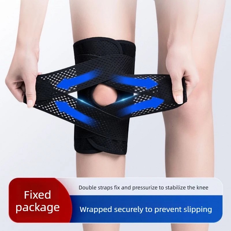 Knee Brace Compression Sleeve Joint Support Open Patella Stabilizer Wrap New