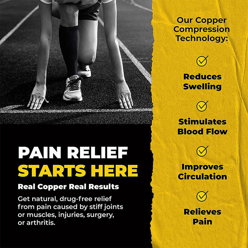 Medical Copper Compression Socks Use for Diabetic Socks, Reduce Swelling & Pain