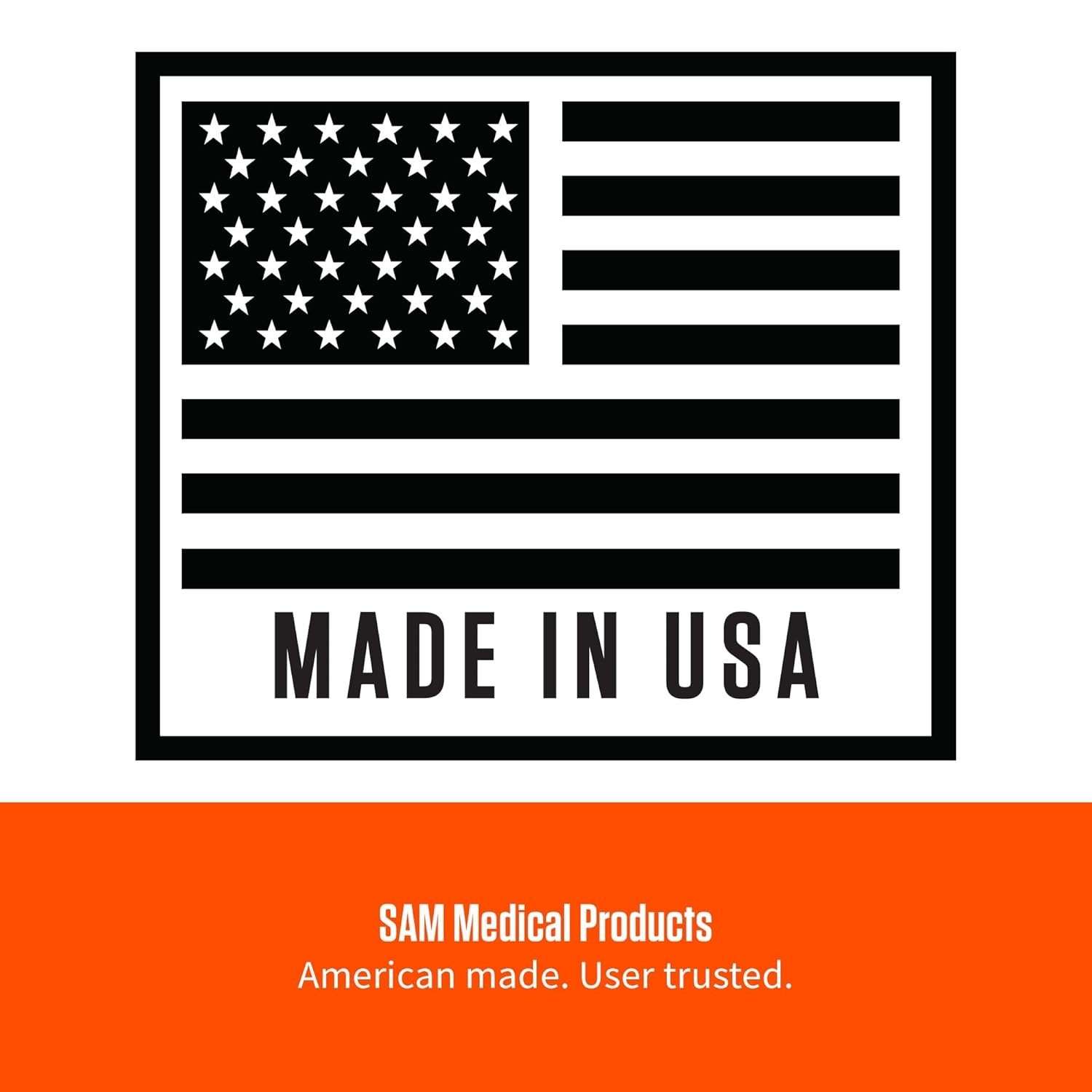 Sam Splint, 36″, Orange & Blue