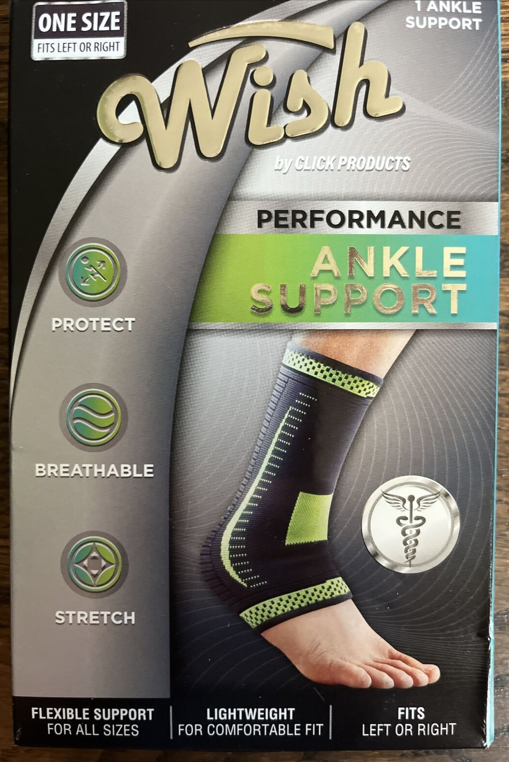 Compression Ankle Brace Support Foot Pain Relief 1 Sleeve