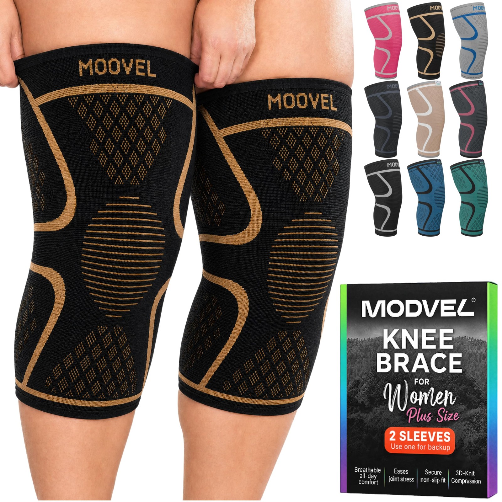 Modvel Knee Brace Copper XX-Large Set A 2 Pack