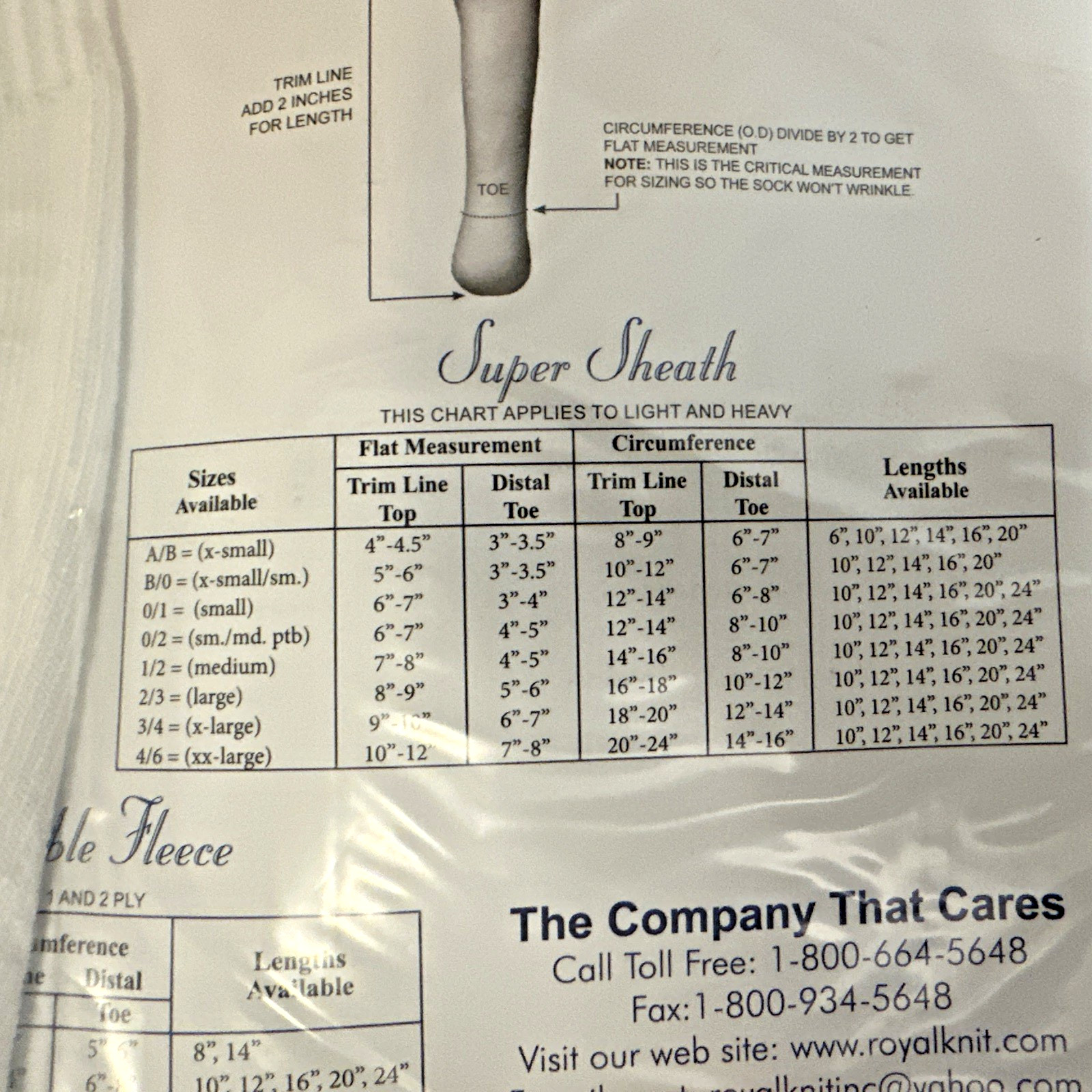 The Royal Flush White Prosthetic Socks (6) No Distal Opening 3 Ply RF 3-1/2-14