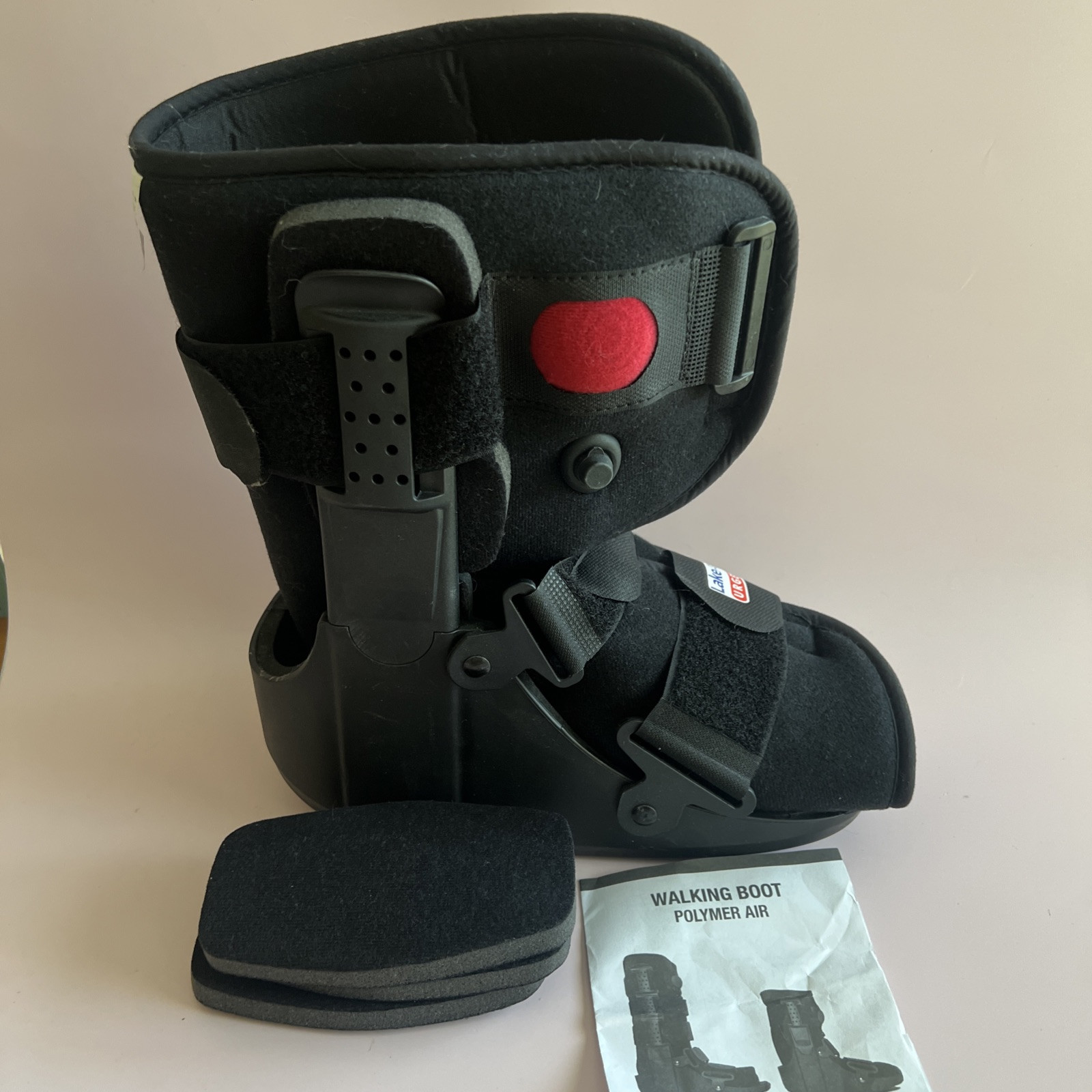 Medical Full Shell Walking Boot W/Air Pump Short Foot Pain Recovery Small
