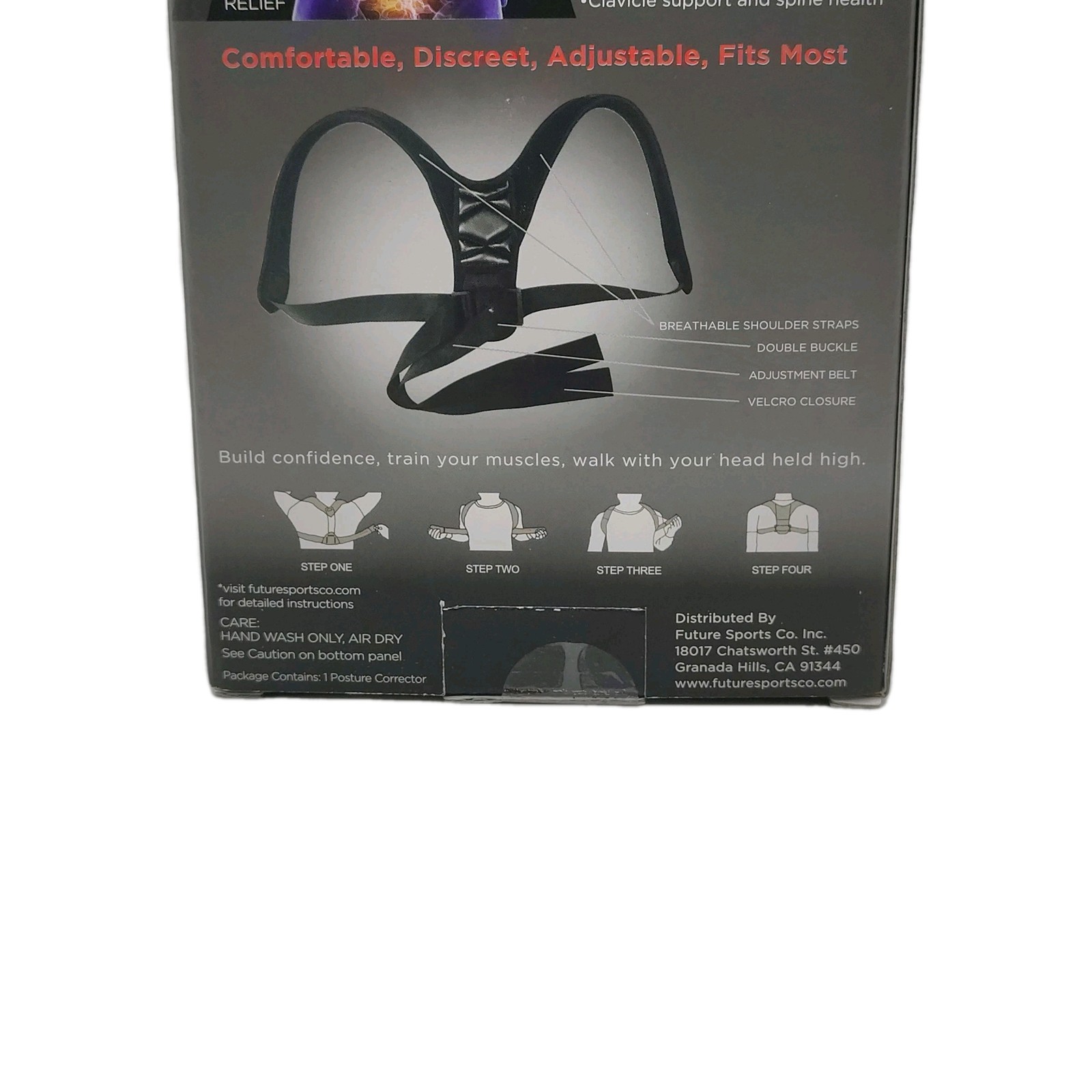 Posture Corrector Upper Back Chest Brace Adjustable Adult Back Support
