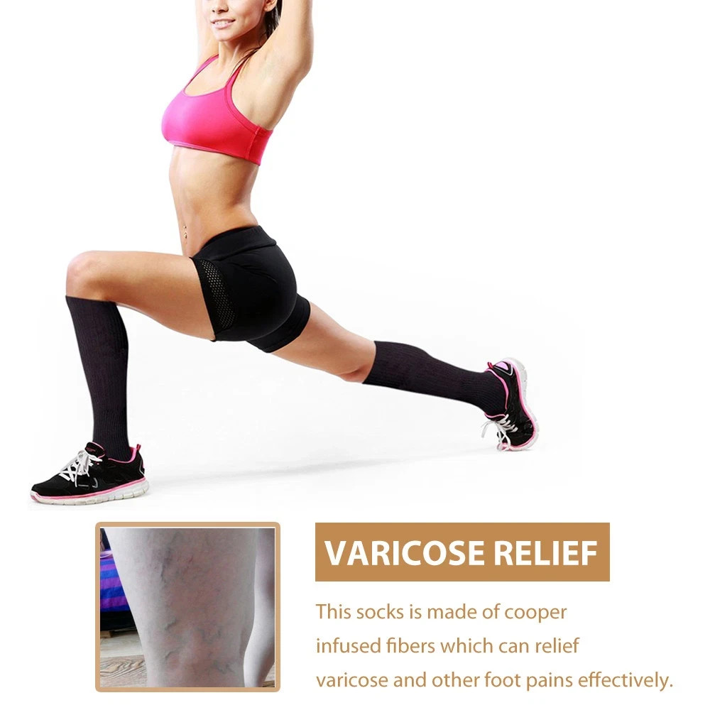 Compression Socks Copper Medical Stockings Travel Running Anti Fatigue Unisex AU