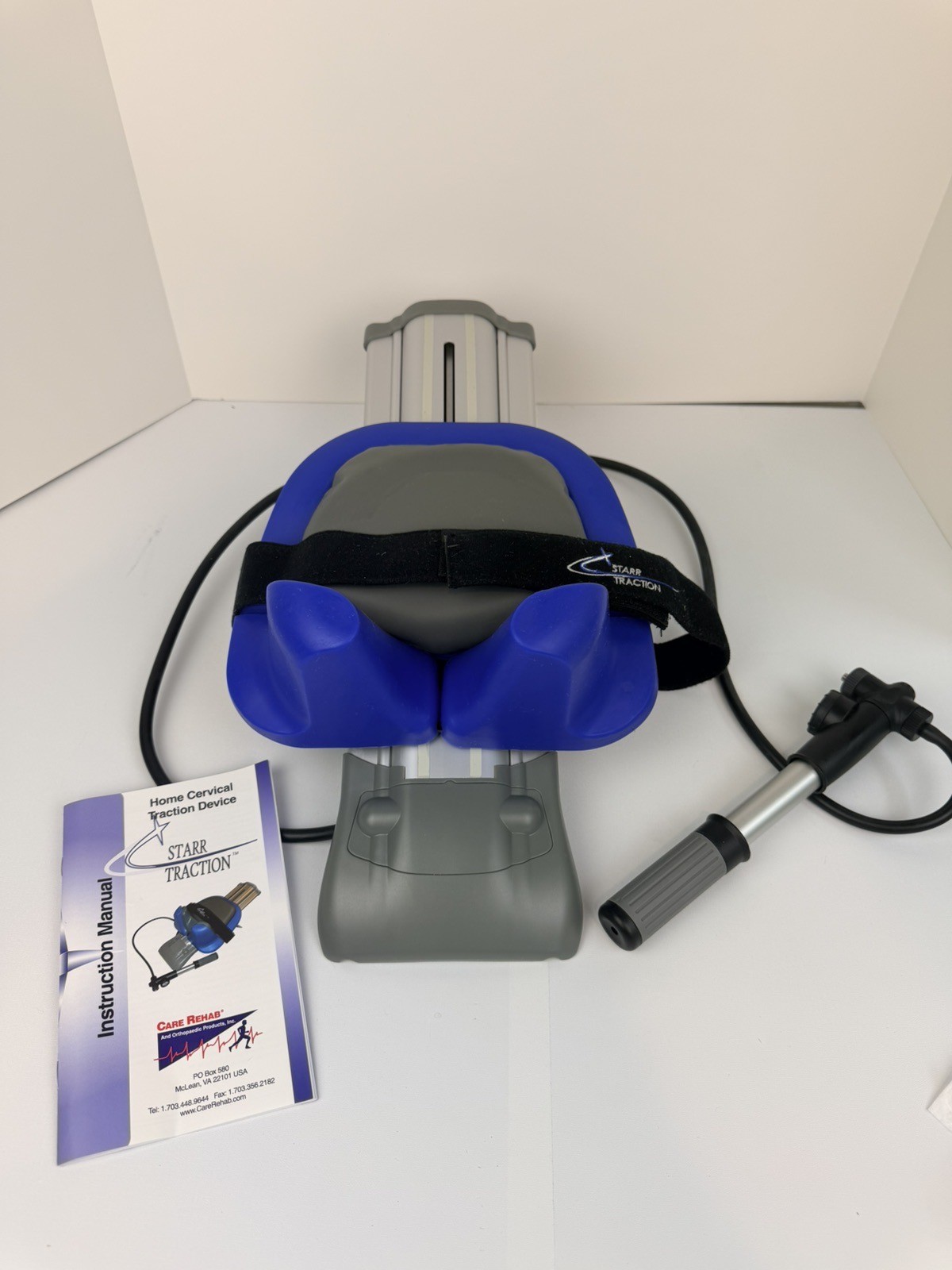 Starr Traction Home Cervical Traction Device Neck Therapy Pain Relief w Bag