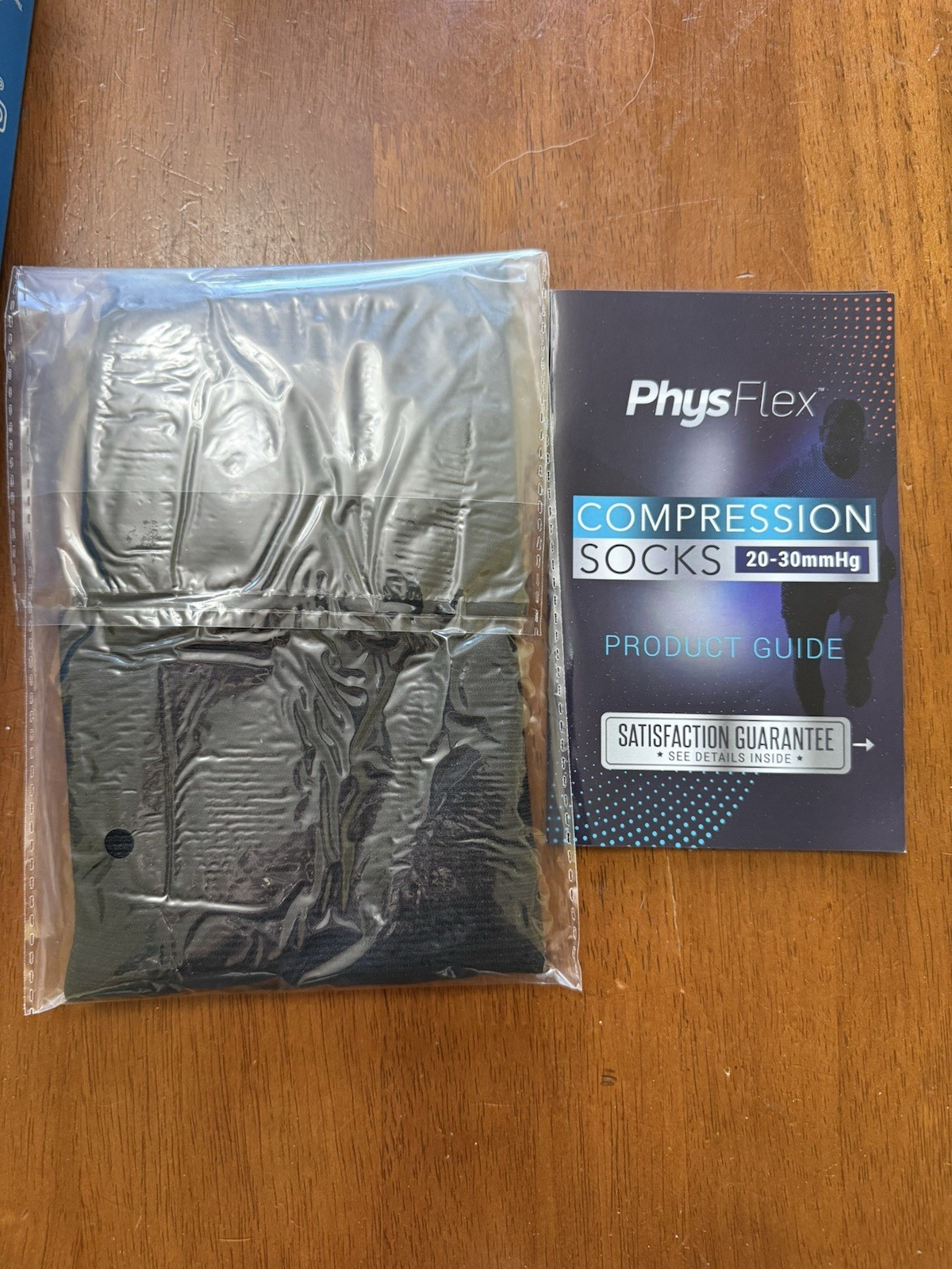 Phys Flex 20-30 mmHg Black Size S/M Compression Socks