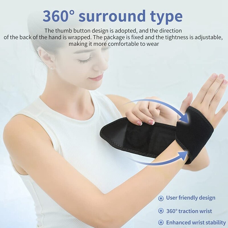 2x Wrist Heated Brace Wrist Warmer Electric Heated Wrap Wrist Heating Pads