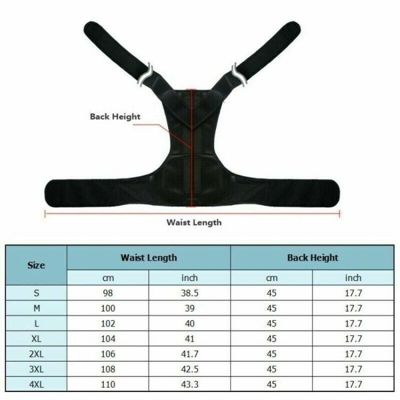 Posture Corrector Back Support Brace Orthosis Scoliosis Spine Pain Relief