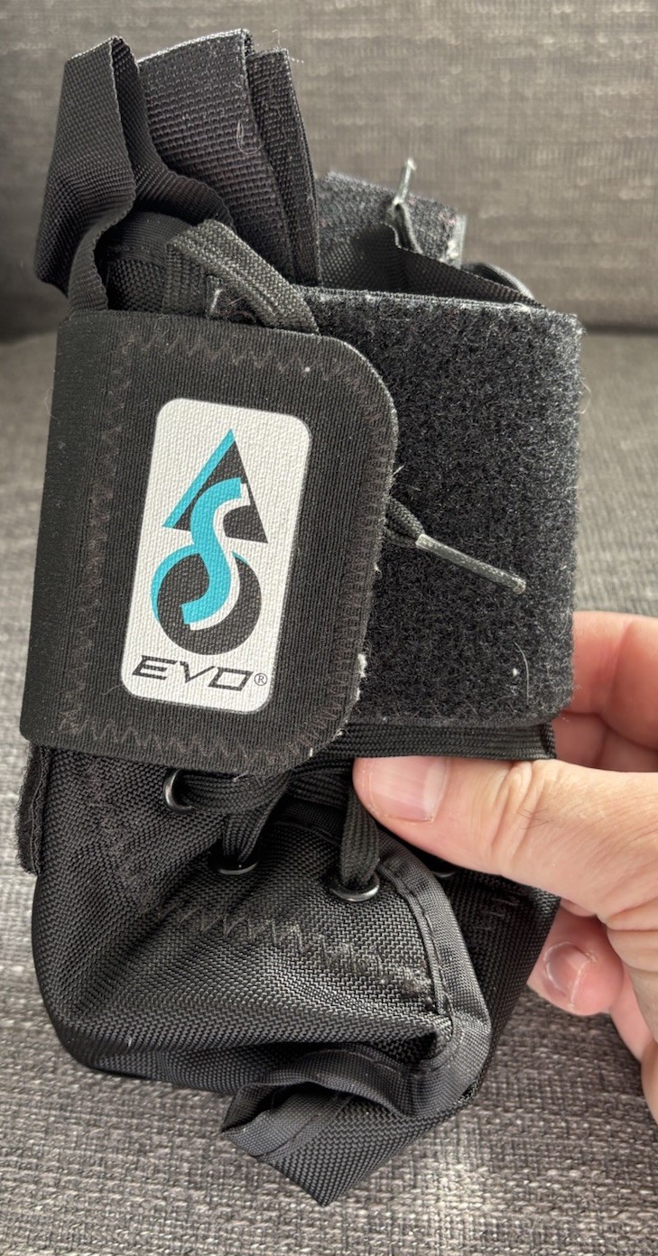 Med Spec EVO Ankle Stabilizer Brace Extra X Small Black 264091 Very Nice W/ Box