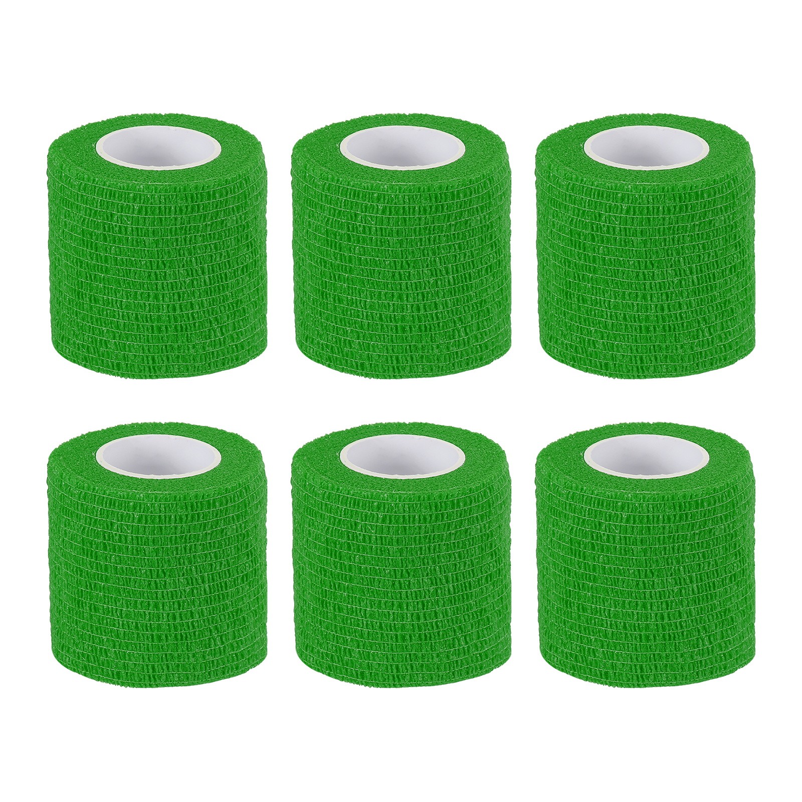 1″ x 177″ 6 Pcs Self Adhesive Bandage Wrap Elastic Self Tape Emerald Green