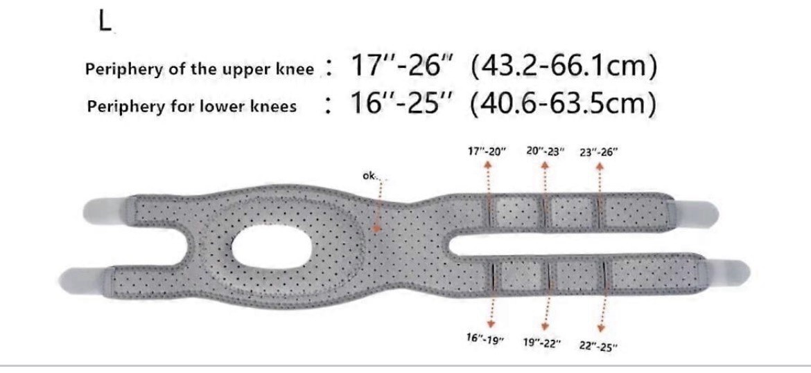 Knee Braces for knee Support Pain Sports Running Workouts & Joint Stability SZ:L