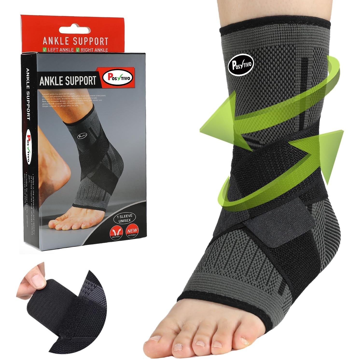 Ankle Braces for Men & Women Stabilizing – Adjustable Ankle Brace for Spraine…