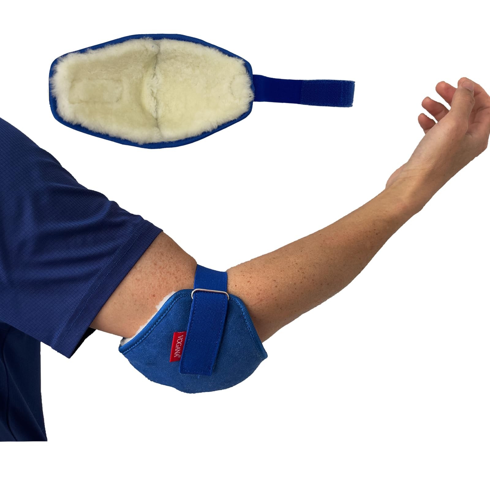1 Piece AustraliaSheepskin Elbow Protectors Adjustable Pillow for Pressure So…
