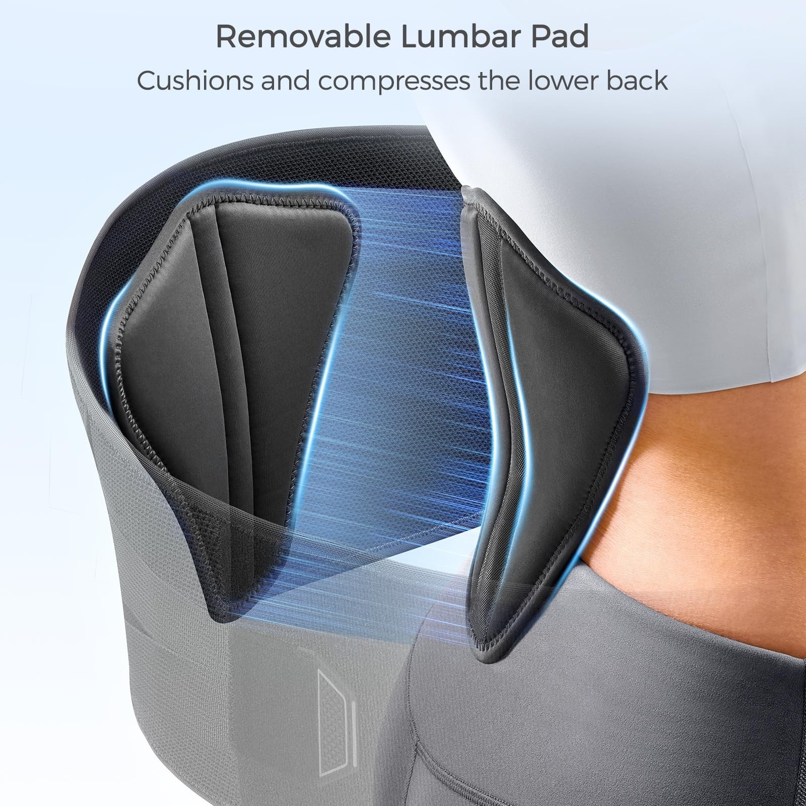 Lower Back Pain Relief Brace with Pulley System, Ergonomic Lumbar Support Belt,