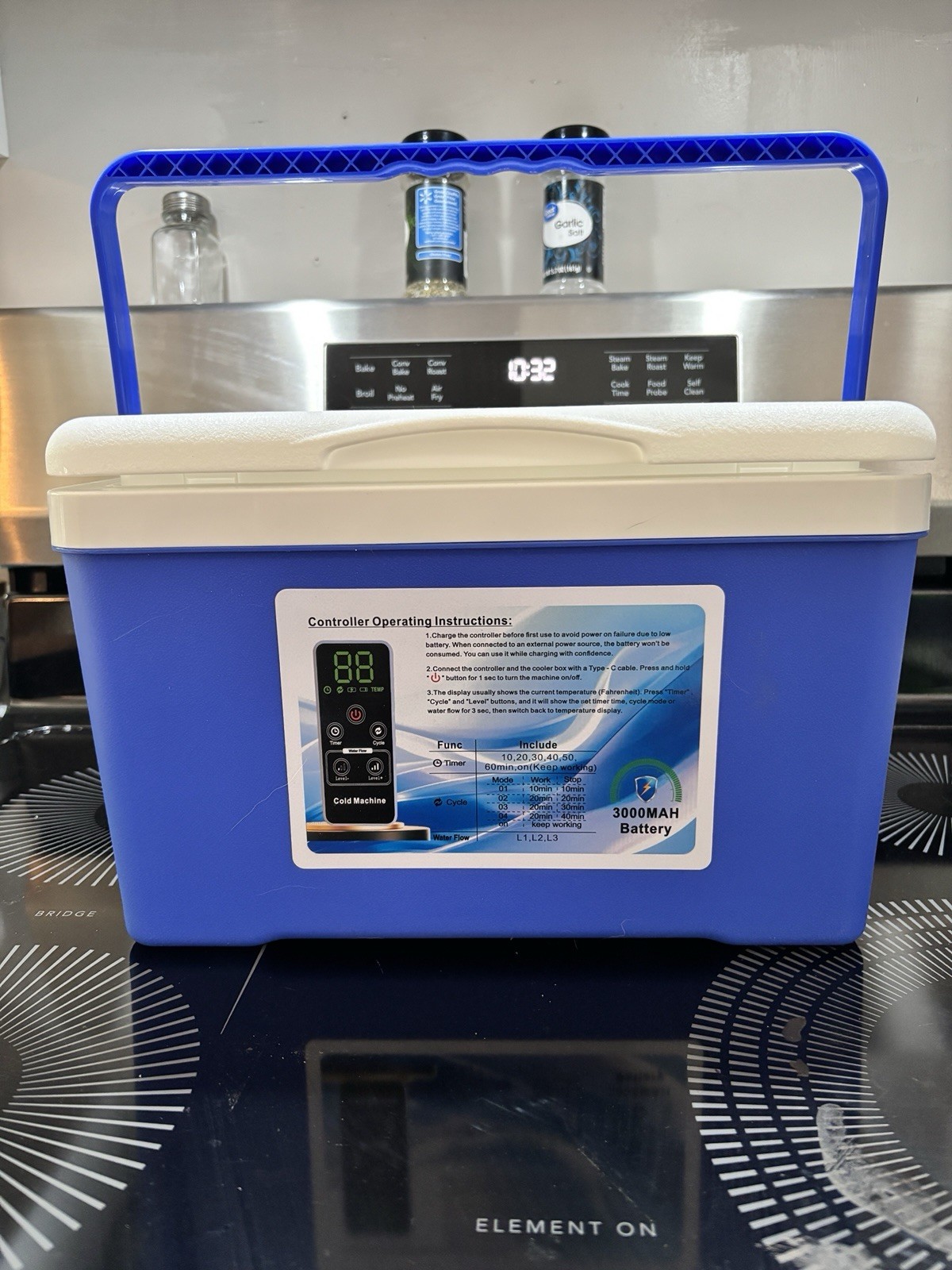 Cold therapy machine for knee
