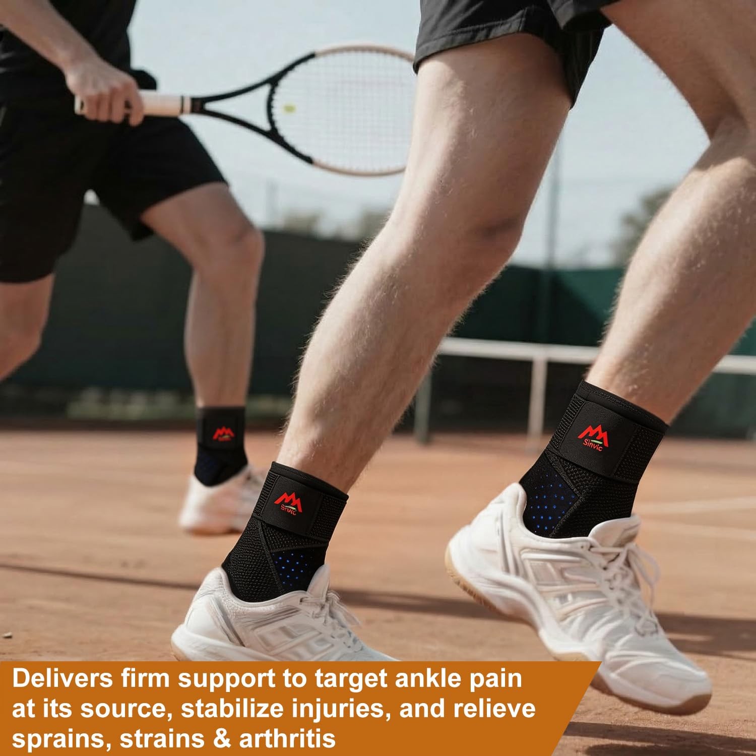 2 PCS Adjustable Ankle Brace Sprained Stabilizes Joints Neoprene Support Run
