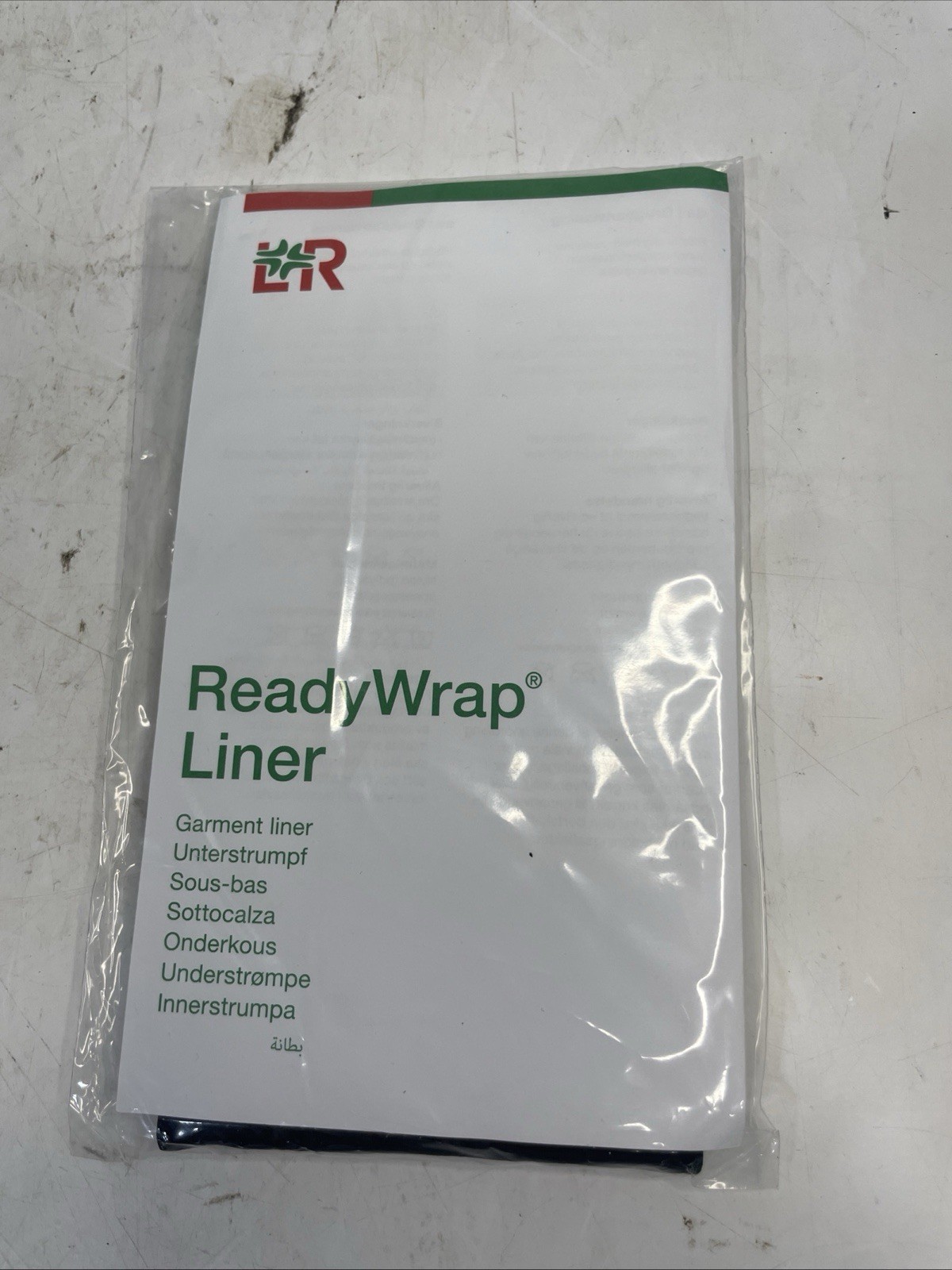 LR ReadyWrap Liner Below Knee Black Size S M L Small Medium Large New