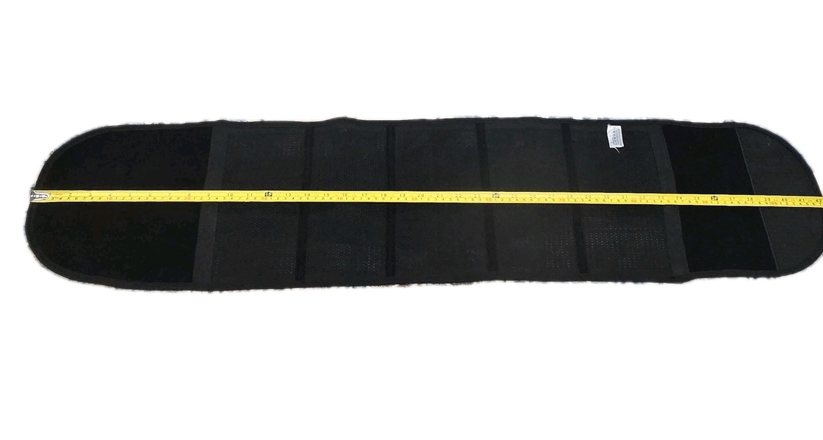 Black Adjustable Back & Waist Compression Support Brace Belt Wrap Size L
