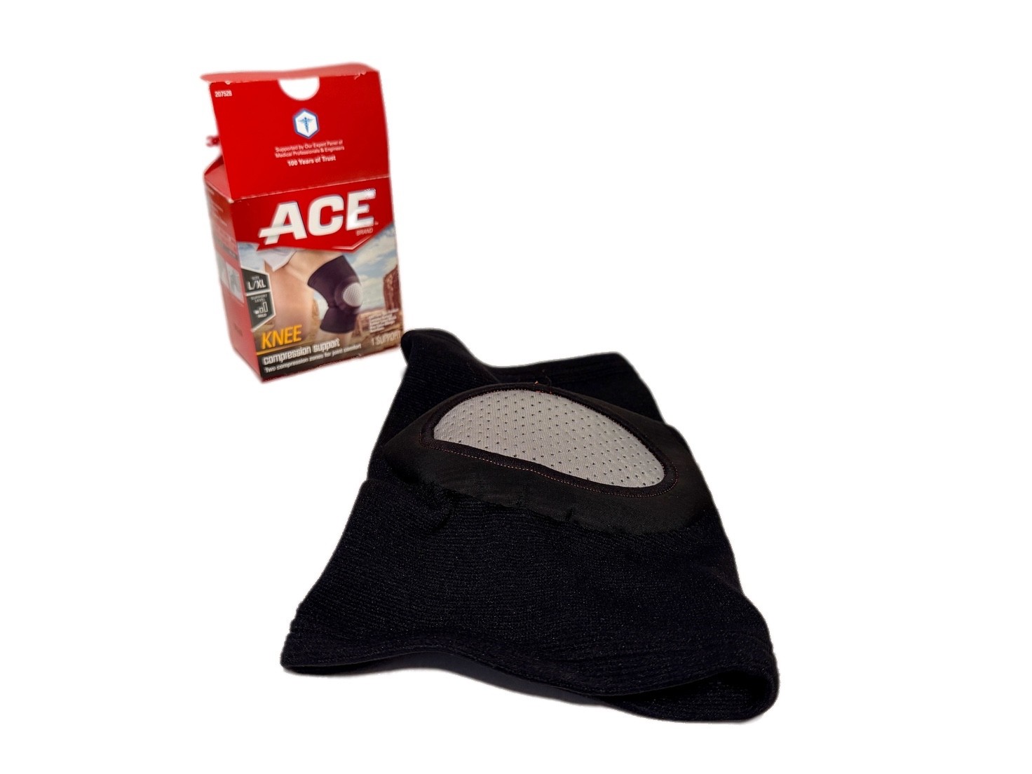 ACE Brand Knee Compression Support Size L XL Mild Support Open Box