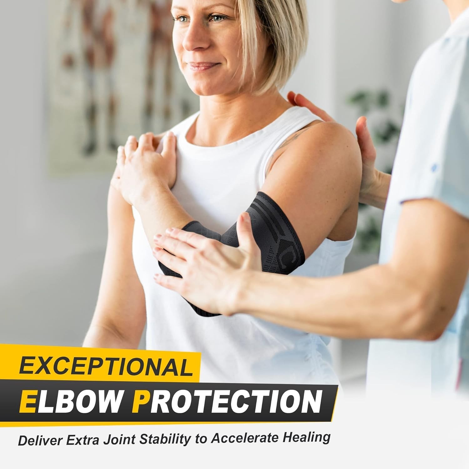Lightweight 2-Pack Elbow Support Sleeves – Anti-Slip for Increased Performance