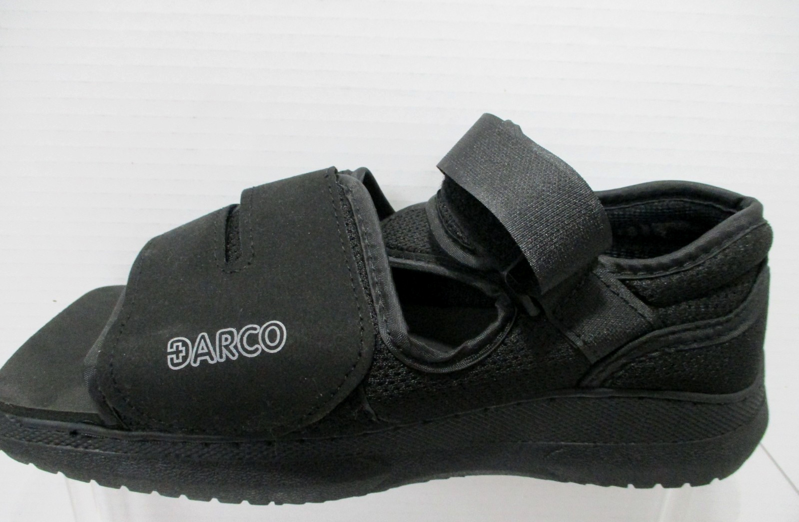 Darco Medical-Surgical Shoes Womens Large Black Square Toe Adjustable X 2