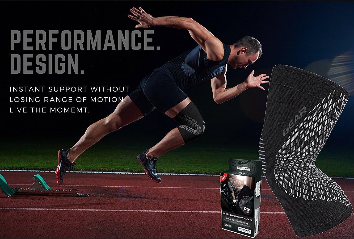 Versatile Compression Knee Sleeve for Athletes – Moisture-Wicking Fabric XXL