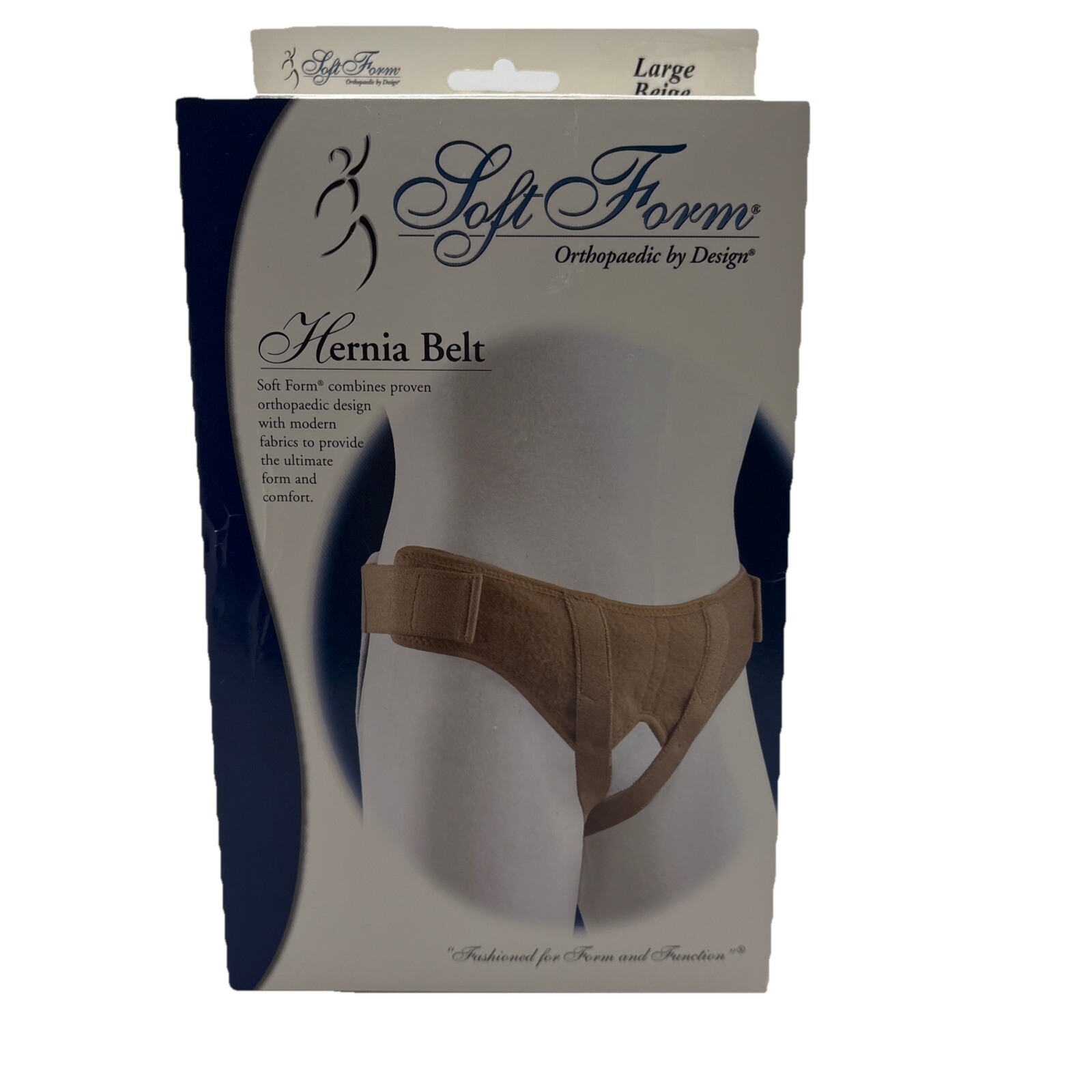 FLA Orthopedics Soft Form Hernia Belt For Men Beige Size Large New In Box